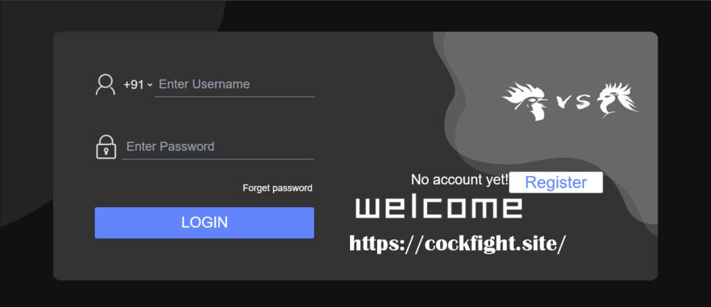 Cock Fight Login Image